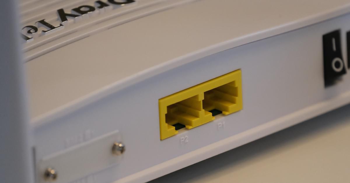 Photo of a not yet retro modem